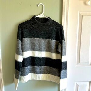 Grey and White Sweater